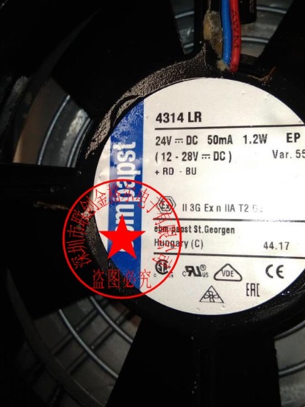 4314 LR 24V 50MA 1.2W ebmpapst 120*120*32MM