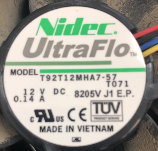 T92T12MHA7-57 T071 DC12V 0.14A 4 NIDEC