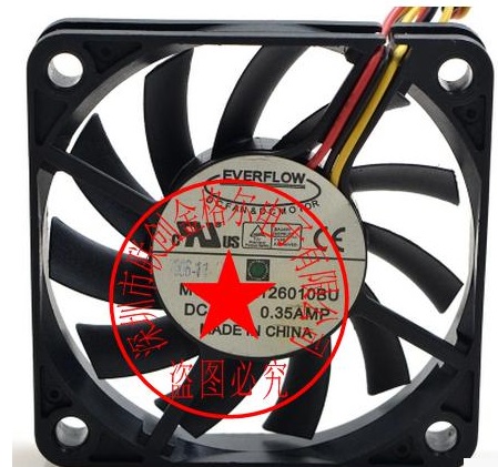 R125010BH DC12V0.25A 2 3 EVERFLOW 50*50*10