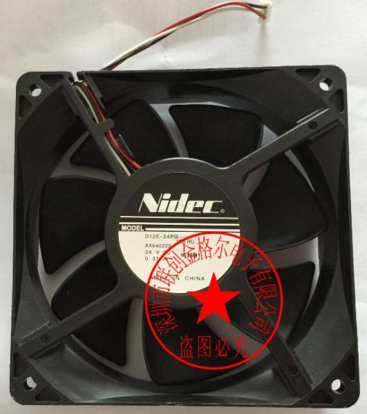 D12E24PS11 DC24V 0.53A NIDEC 12CM 12038 - Click Image to Close