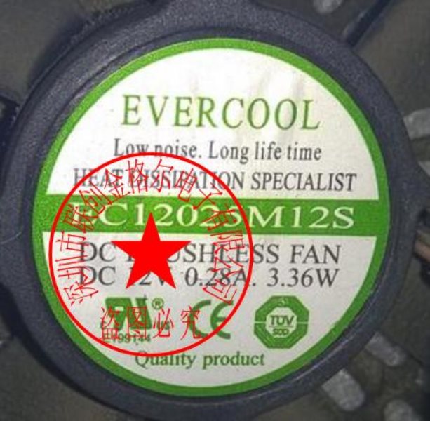 EC6010L12ER DC12V 0.14A 3 EVERCOOL