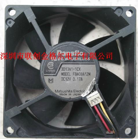 FBA08A12M DC12V 0.17A 80*80*25MM