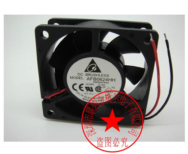 AFB0624HH DC24V 0.14A DELTA 60*60*25MM - Click Image to Close