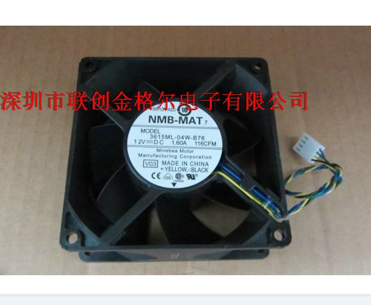 3615ML-04W-B76 12V 1.60A 116CFM NMB 90*90*38MM