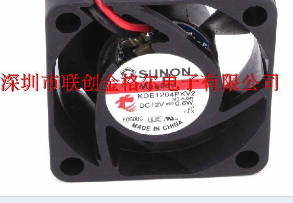 KDE1204PKV2 DC12V 0.6W SUNON 40*40*20MM - Click Image to Close