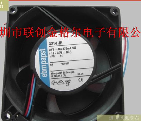 ebmpapst 3214JH 24V 375MA 9W 92*92*38 - Click Image to Close