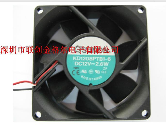 KD1208PTB1-6 DC12V 2.6W SUNON 80*80*25