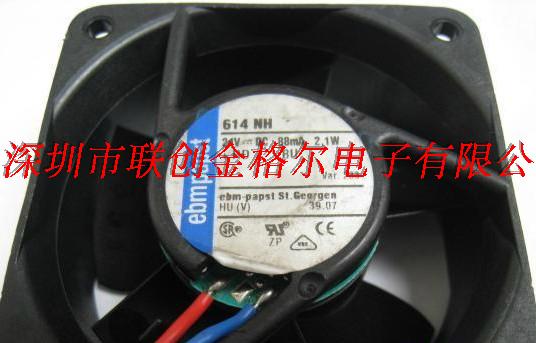 614NH 24V 2.1W ebmpapst 60*60*25mm - Click Image to Close