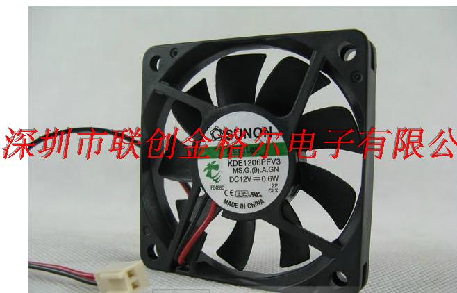 KDE1206PFV3 SUNON DC12V 0.6W 60*60*10