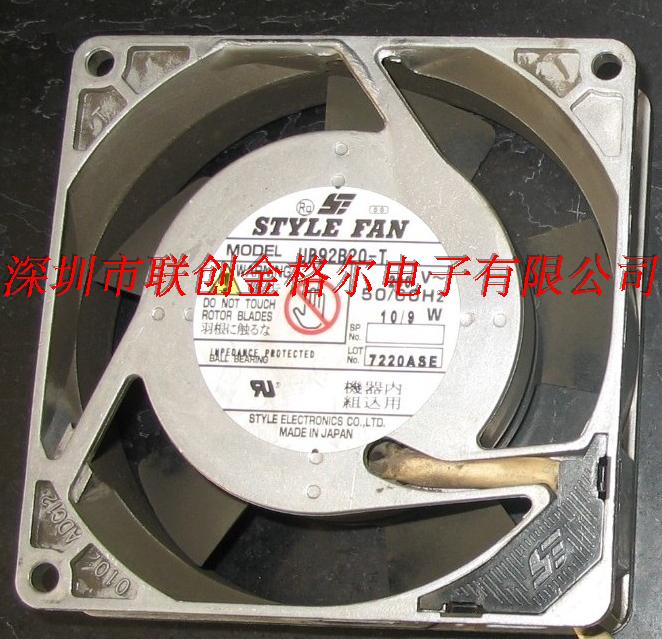 UP92B20-T STYLE FAN 200V 10/9W 92*92*25