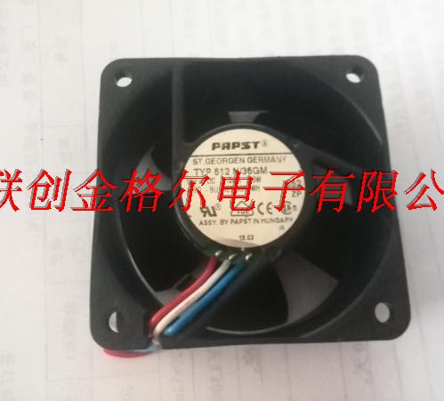 612N/36GM 12V 110MA 1.3W ebmpapst 60*60*25MM - Click Image to Close