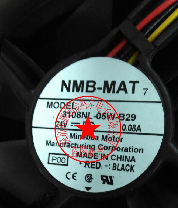 3108NL-05W-B29 24V 0.08A NMB 80*80*20MM - Click Image to Close