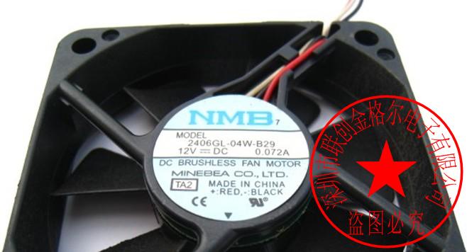 2406GL-04W-B29 NMB 12V 0.072A 60*60*15MM