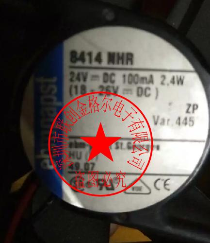 8414NHR 24VDC 100MA 2.4Webmpapst - Click Image to Close