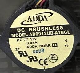 AD0912UB-A7BGL DC12V 0.45A ADDA 4 PWM