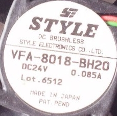 VFA-8018-BH20 STYLE 24V 0.085A 8020 - Click Image to Close