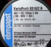 MULTIFAN 8318/2 8318/2H 48V EBM-PAPST